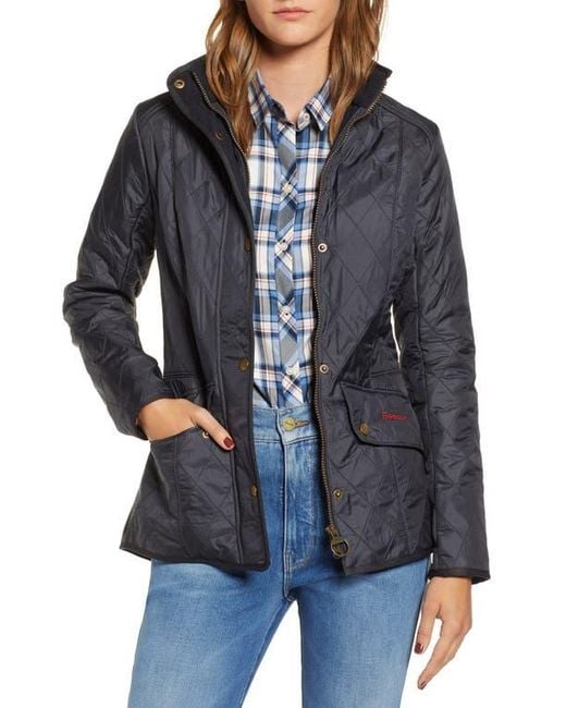 Barbour Black Cavalry Fleece Lined Quilted Jacket