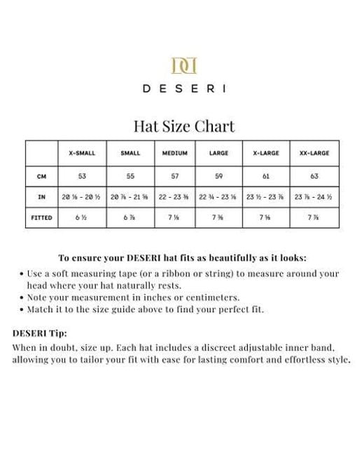 DESERI Brown Western Hat