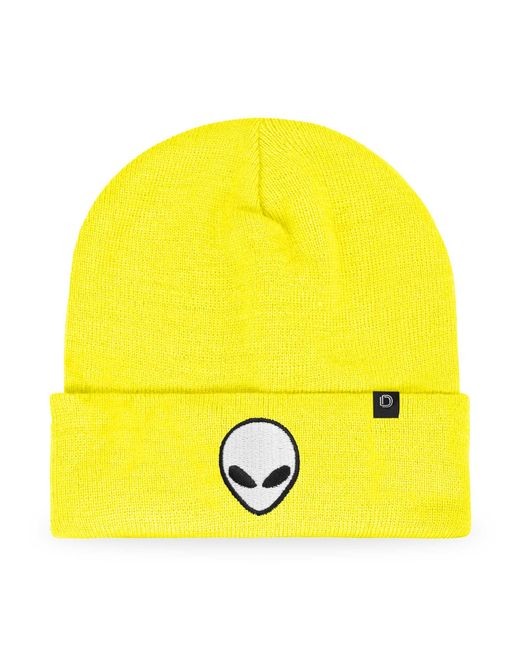 Alix Yellow Alien Beanie for men