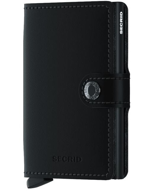 Secrid Black Miniwallet Matte for men