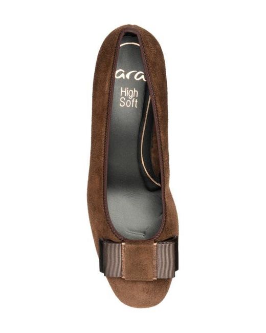 Ara Brown Garnet Suede Pump
