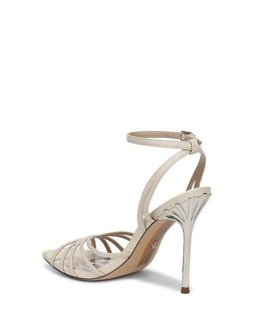 Sam Edelman White Lili Ankle Strap Sandal
