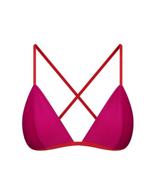 Ansea Pink The Reversible Triangle Top