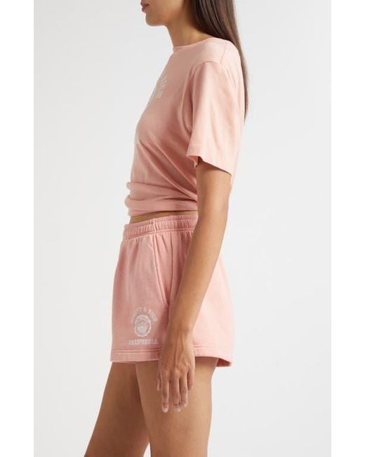 Sporty & Rich Pink California Emblem Graphic T-Shirt