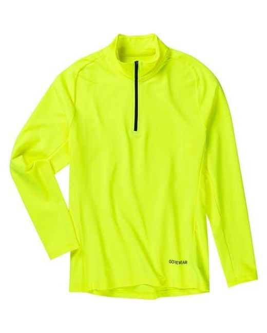 Gore Wear Yellow Everyday Mid 1/4-Zip Top for men