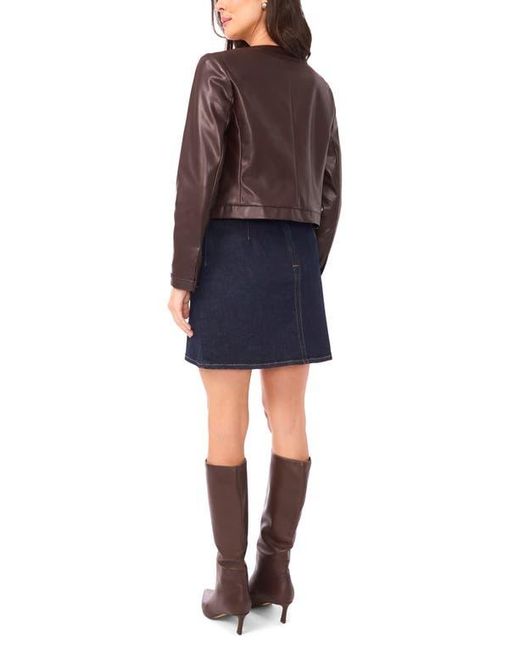 Vince Camuto Blue Faux Leather Jacket