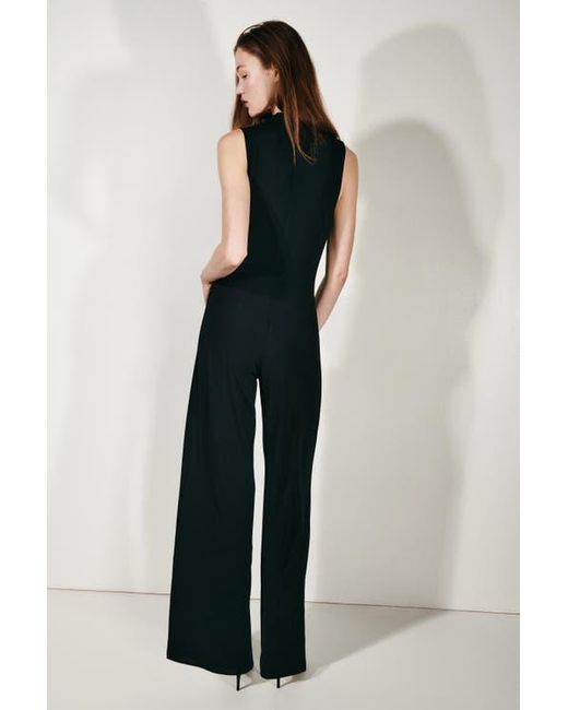 H&M Black Draped Jumpsuit