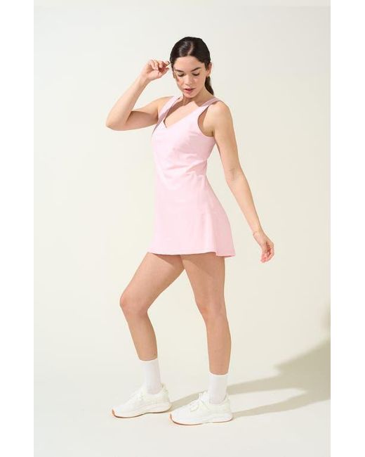 Bobbe Active Pink Breakpoint A-Line Tennis Dress