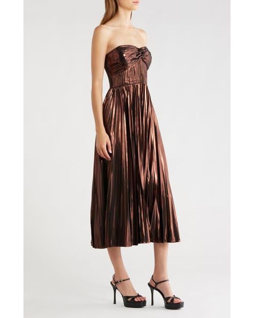Astr Women's Brown Ascella Strapless A-Line Dress -  www.rajagirimanappuram.com