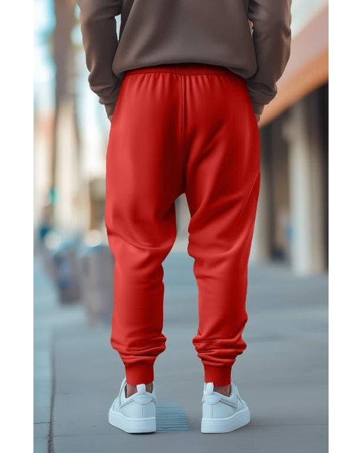 Alix Red Alien Midweight Fleece Jogger Pant for men