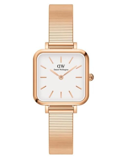 Daniel Wellington Multicolor Quadro Studio Mesh Strap Watch, 22Mm