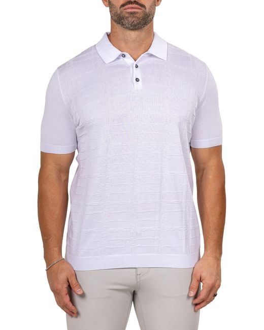 Maceoo White Marthy Polo for men