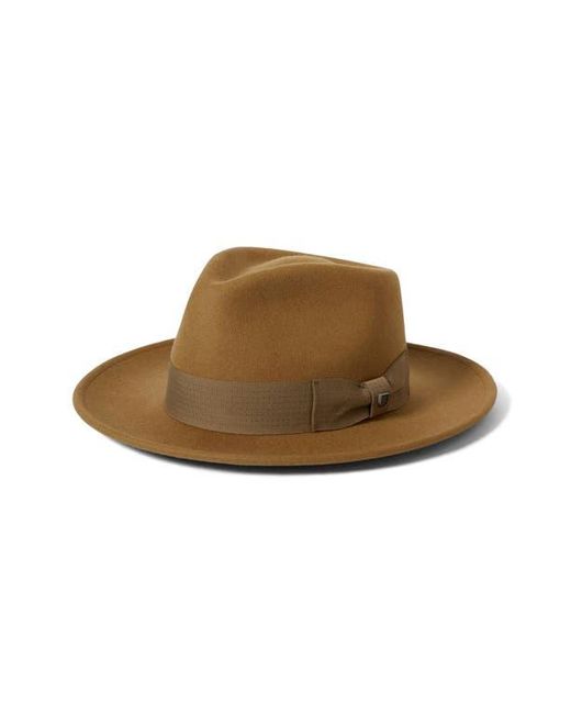 Brixton Brown Swindle Wool Fedora for men