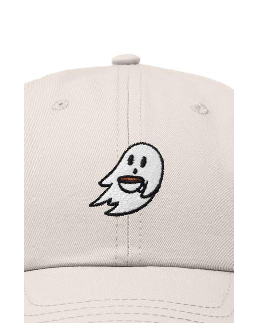 Alix Natural Coffee Ghost Embroidered Hat