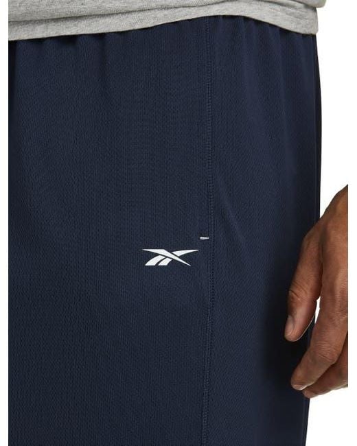 Reebok Blue Big & Tall Performance Mesh Open-Hem Pants for men