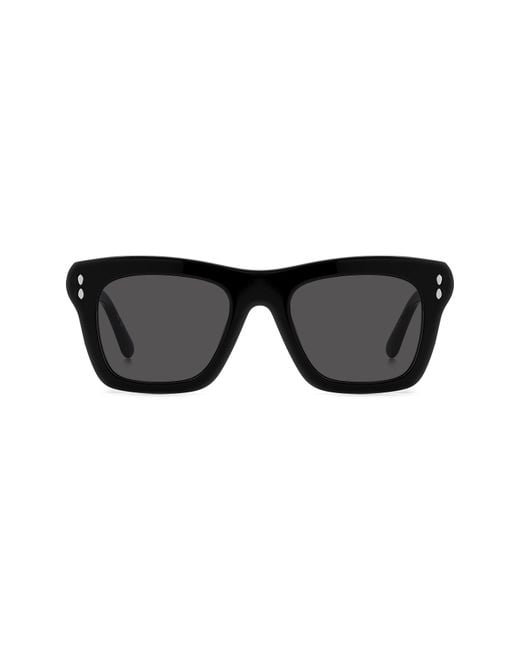 Isabel Marant Black 51Mm Rectangular Sunglasses