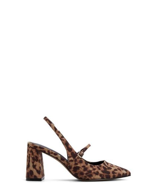 ALDO Brown Coquettte Slingback Pointed Toe Mary Jane Pump