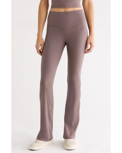 Zella Pink Thrive Rib Bootcut Pants