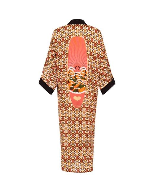 Henelle Orange Duster Robe