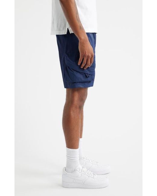 Saint Studio Blue Cargo Shorts for men