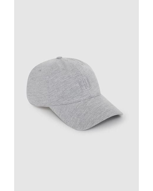 Anine Bing Gray Jeremy Baseball Cap Framed Monogram