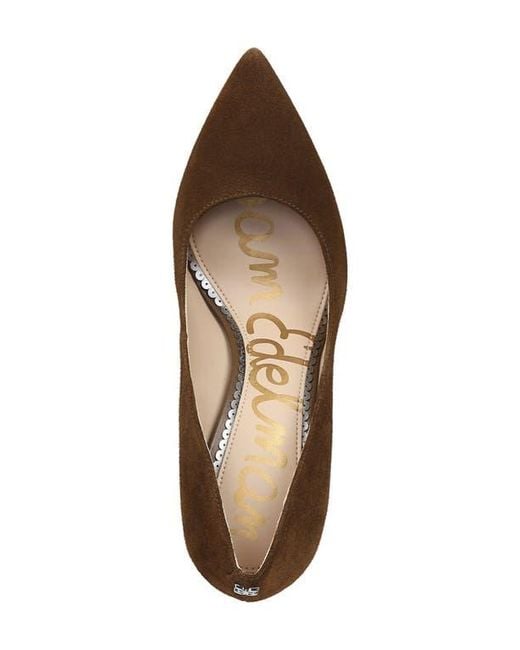 Sam Edelman Brown Hazel Pointed Toe Pump