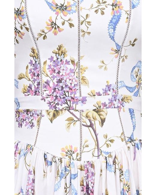 House Of Cb White Ysabella Floral Maxi Sundress