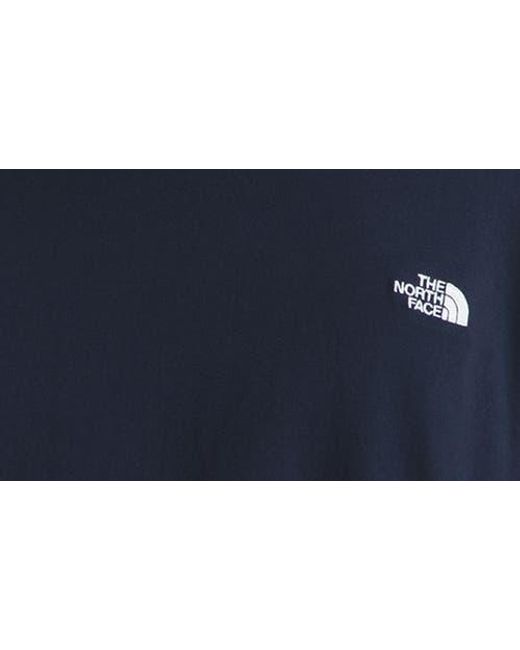 The North Face Blue Essential Oversize Cotton T-Shirt for men