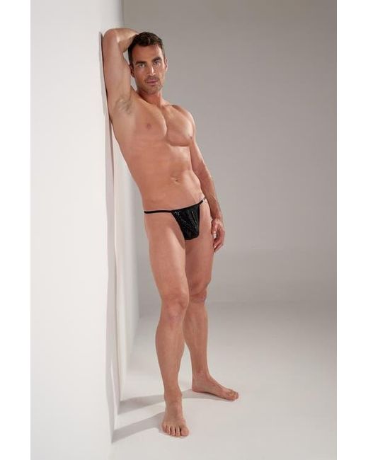 Hom Black Strip G-String for men