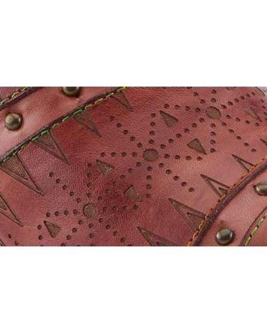 Spring Step Brown Niobe Cap Toe Bootie