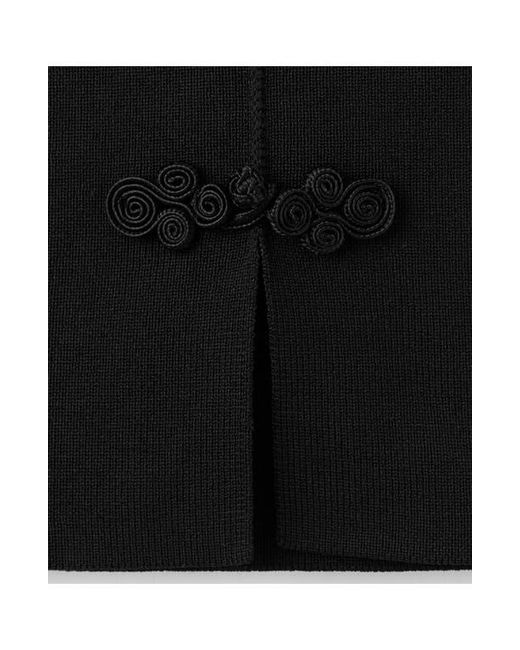 Mango Black Side Slit Miniskirt