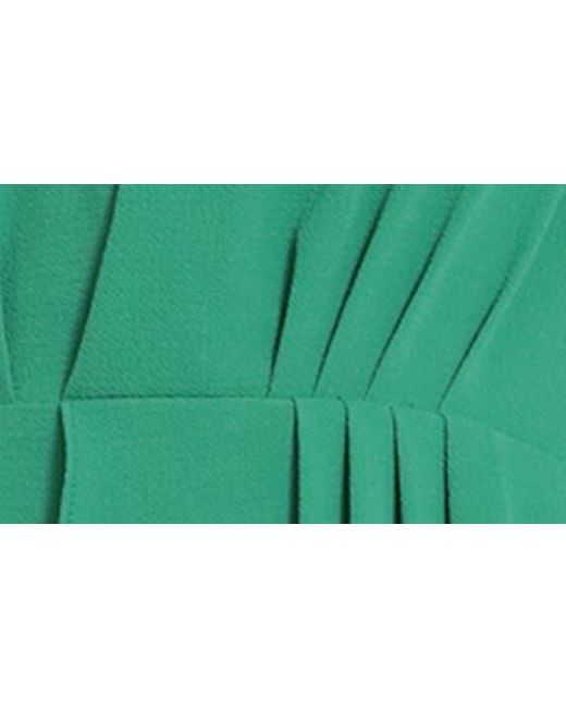 DONNA MORGAN FOR MAGGY Green Ruffle Detail Long Sleeve Minidress