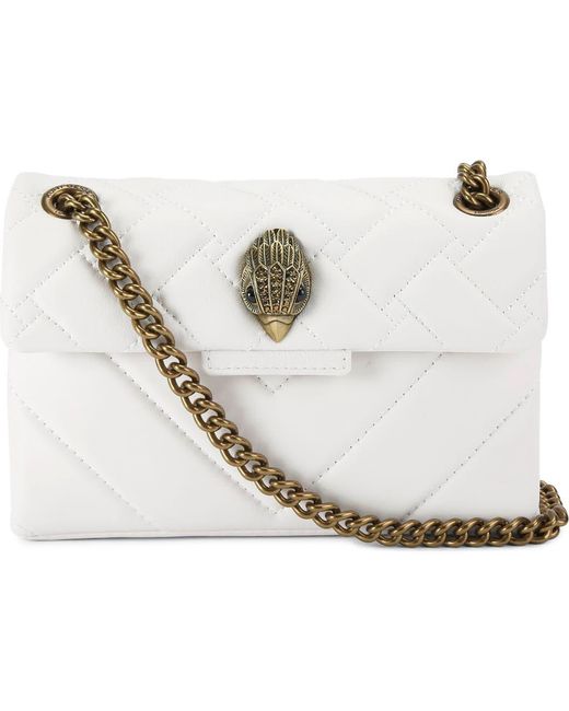 Kurt Geiger Black Kensington Leather Mini Crossbody Bag