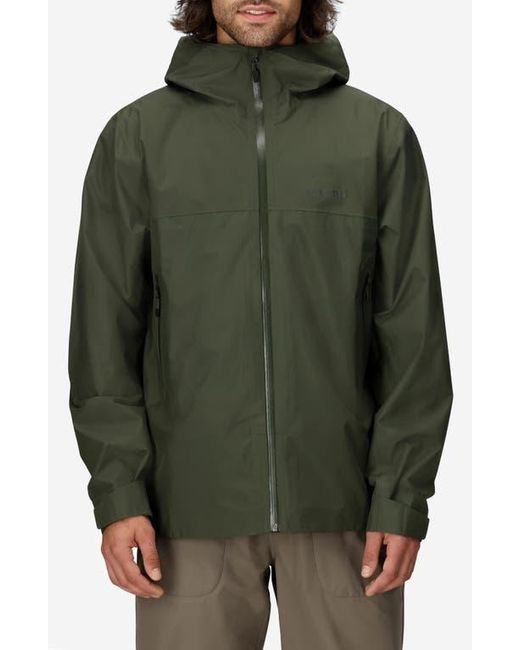 Marmot Green Minimalist Pertex Waterproof Hooded Jacket for men