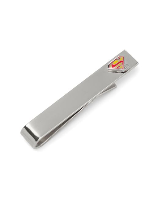 Cufflinks Inc. White Superman Hidden Message Tie Bar for men