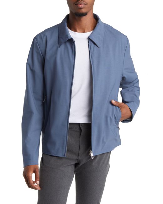 Boss Blue Hanry Wool Blend Jacket for men