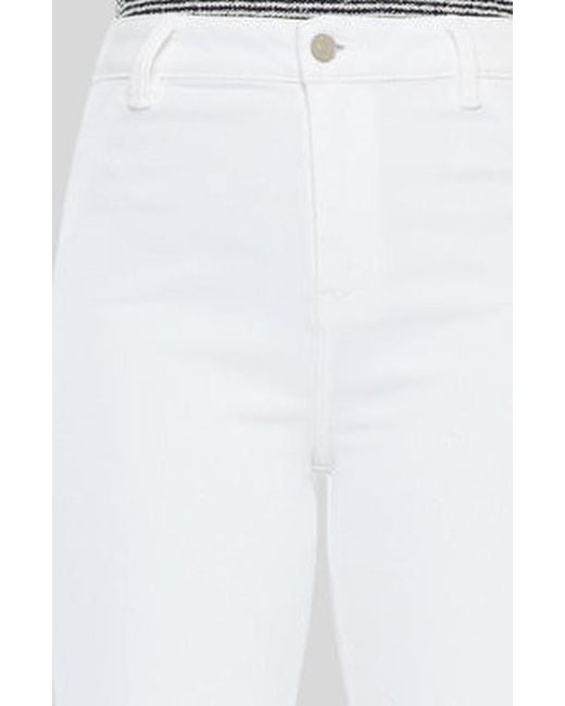 Kancan White Celia Ultra High Rise Wide Flare Jeans
