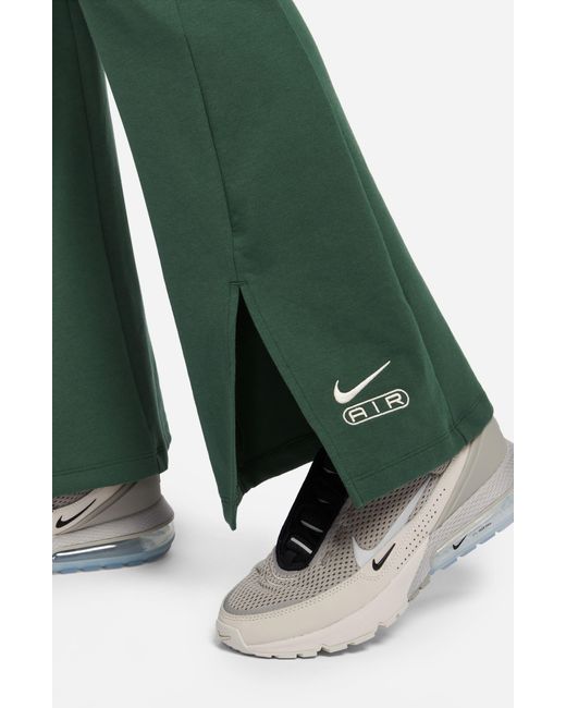 Nike Green Air High Waist Flare leggings