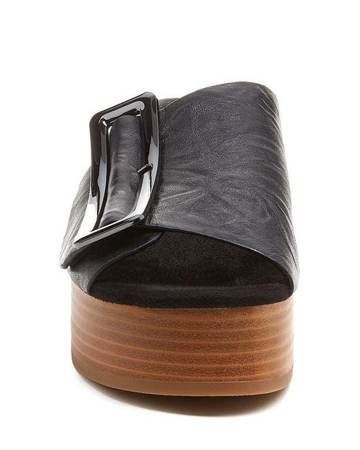 Kelsi Dagger Brooklyn Black Dover Platform Sandal