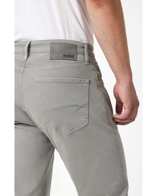 Mavi Gray Zach Straight Leg Casual Twill Pants for men