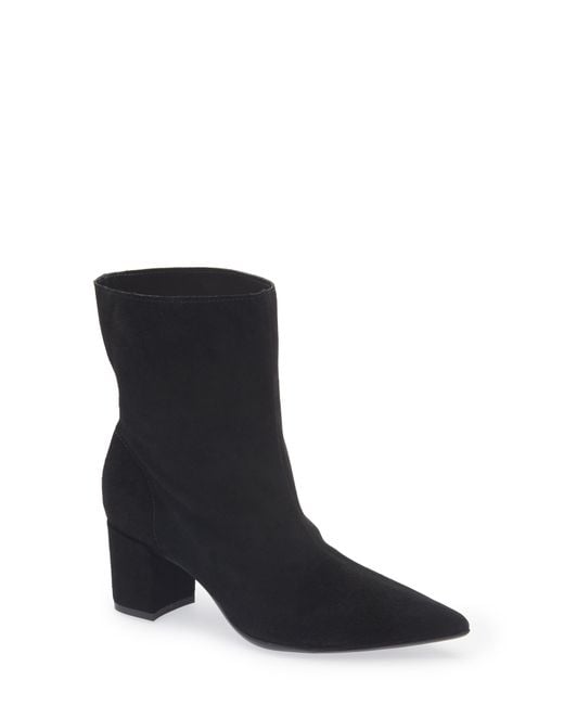 Chocolat Blu Black Lynette Block Heel Bootie