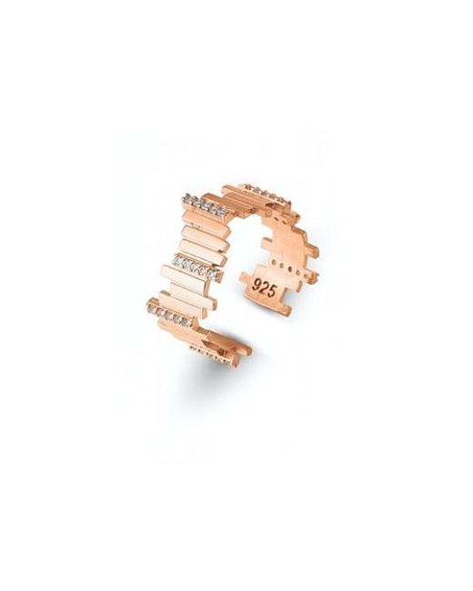 Spero London Pink New Multiple Bar Sterling Ring