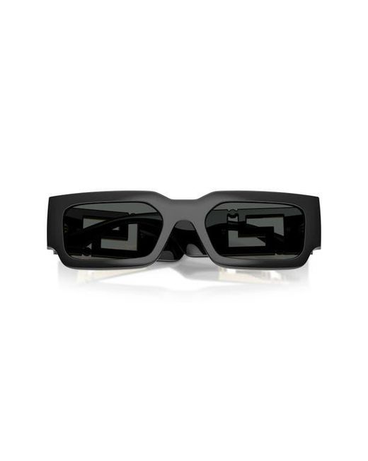 Versace Black 54Mm Rectangular Sunglasses for men