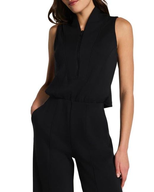 Spanx Black Airessentials Draped Jumpsuit