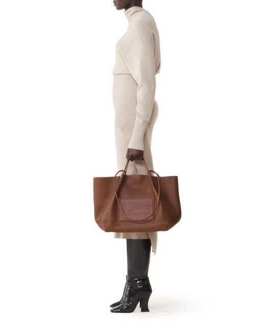 Lanvin Brown Catch By Tote Bag
