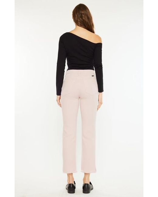 Kancan Black Tiana High Rise Slim Straight Jeans