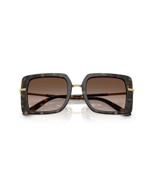 Dolce & Gabbana Brown 52Mm Gradient Square Sunglasses