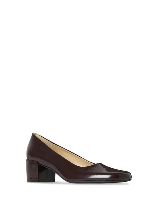 The Row Brown Penelope Block Heel Pump