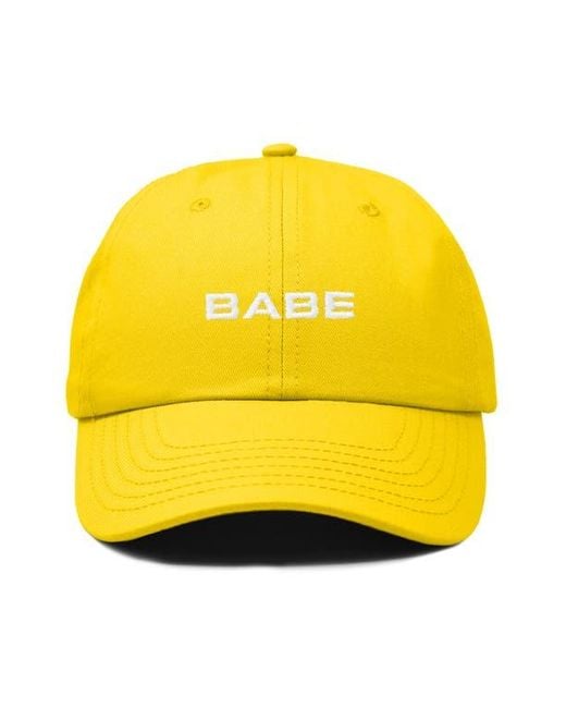 Alix Yellow Babe Embroidered Cap