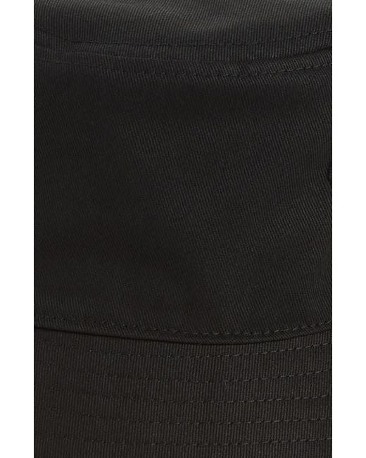 Open Edit Black Twill Bucket Hat for men